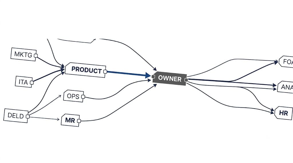 Ownership Dependency Map excerpt, cropped and anonymized