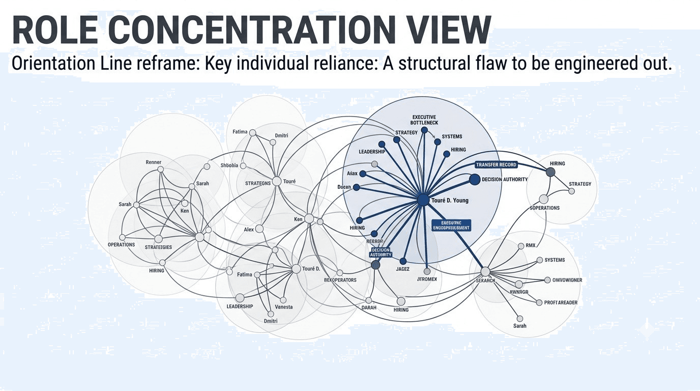 Role Concentration View excerpt, cropped and anonymized